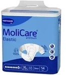 MoliCare Premium Elastic, 9 Tropfen, Gr. XL, 140 - 175 cm H&uuml;ftumfang 4 x 14 = 56