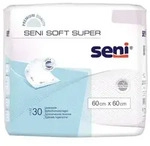 Seni Soft Super 60 x 60 cm Bettschutzunterlagen Unisex 30er Pack 4 x 30 = 120 St&uuml;ck