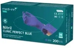 Medi-Inn PRO Clinic Perfect Blue Nitril-Einmalhandschuhe, blau, puderfrei XL /...