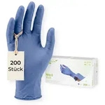 Medi-Inn Nitril blue Einmalhandschuhe Big Box, blau, puderfrei, 200er Pack S /...