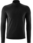 Gonso Essential Langarmshirt Herren | Gr. XL | schwarz - schwarz