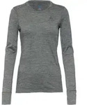 Odlo Merino 200 Funktionsshirt Damen in odlo steel grey melange, Gr&ouml;&szlig;e XS - grau