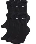 Nike Everyday Cush Crew 6 Pack Socken | Gr. 34-38 | schwarz - schwarz