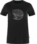 FJ&Auml;LLR&Auml;VEN Abisko Wool Fox Funktionsshirt Damen in black-iron grey, Gr&ouml;&szlig;e L -