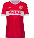 JAKO VfB Stuttgart 24-25 Ausw&auml;rts Teamtrikot Damen in rot, Gr&ouml;&szlig;e XS - rot