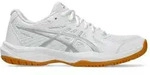 ASICS UPCOURT 6 Hallenschuhe Damen in white-pure silver, Gr&ouml;&szlig;e 42 1/2 - wei&szlig;