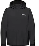 Jack Wolfskin TRAILTIME 2L Regenjacke Herren | Gr. S | schwarz - schwarz