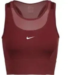 Nike Dri-Fit Croptop Damen in dark team red-white, Gr&ouml;&szlig;e L - rot
