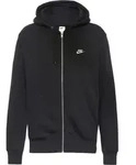 Nike Club Sweatjacke Herren in black-black-white, Gr&ouml;&szlig;e L - schwarz