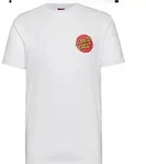 Santa Cruz Classic Dot Chest T-Shirt Herren in white, Gr&ouml;&szlig;e S - wei&szlig;