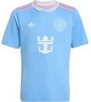 adidas Inter Miami Messi 10 Teamtrikot Kinder in seblbu, Gr&ouml;&szlig;e 152 - blau