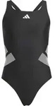 adidas LOGO C-BACK Badeanzug M&auml;dchen | Gr. 128 | schwarz - schwarz