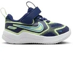 Nike COSMIC RUNNER TD Laufschuhe Kinder in blue void-university blue-barely volt,