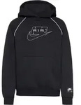 Nike Air Hoodie Jungen in black-white-white, Gr&ouml;&szlig;e 122/128 - schwarz