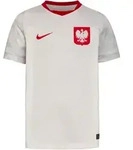 Nike POLEN HOME Teamtrikot Kinder in white-field silver-sport red, Gr&ouml;&szlig;e L -...