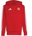 adidas BAYERN M&Uuml;NCHEN Hoodie Kinder in betsca-white, Gr&ouml;&szlig;e 152 - rot