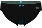 Arena MENS ARENA SOLID SWIM BRIEFS Badehose Herren | Gr. 8 | schwarz - schwarz