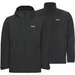 Jack Wolfskin STONETRAIL 3IN1 Doppeljacke Herren | Gr. 4XL | schwarz - schwarz