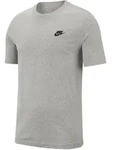 Nike Club T-Shirt Herren | Gr. L | grau - grau