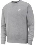 Nike NSW Club Fleece Sweatshirt Herren in dark grey heather-white, Gr&ouml;&szlig;e XL - grau