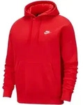 Nike NSW Club Hoodie Herren in university red-university red-white, Gr&ouml;&szlig;e XXL...