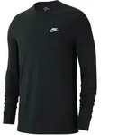 Nike Club Langarmshirt Herren | Gr. S | schwarz - schwarz