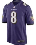 Nike Baltimore Ravens Lamar Jackson 8 Spielertrikot Herren in new orchid - lamar