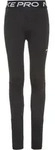 Nike Pro Tights M&auml;dchen in black-white, Gr&ouml;&szlig;e 146/152 - schwarz
