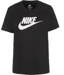 Nike Essential Icon Futura T-Shirt Damen in black, Gr&ouml;&szlig;e L - schwarz