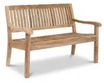 Massive Teakholzbank Kingsbury 150 cm | Gartenbank 3-Sitzer