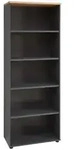 B&uuml;roregal MEMPHIS GH03 75 cm Oberboden Artisan Eiche Korpus Graphit