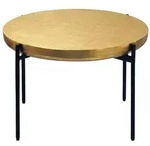 Couchtisch Rund Gold aus Aluminium - Orientalischer Wohnzimmertisch