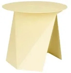 Beistelltisch Foldy Zuiver in Gelb mit Origami-Design aus Stahl - Gelb