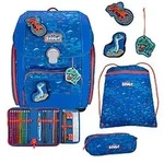 Scout Genius Blue Dino Schulranzensetset