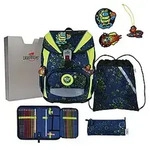DerDieDas ErgoFlex Light Schulranzen Set Neon Crazy 6-teilig