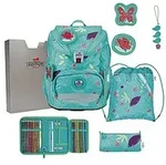 DerDieDas ErgoFlex Light Schulranzen Set Butterfly Garden 6-teilig