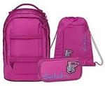 Satch Pack Fearless Pink Schulrucksack Set 3tlg