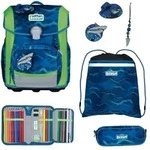Scout Neo Schulranzen Set Shark Zone 5-teilig