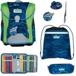 Scout Micro Schulranzen Set Shark Zone 5-teilig