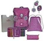 DerDieDas Ergoflex Easy Purple Dots 5tlg. Schulranzenset