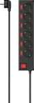 Hama 223158, Hama Steckdosenleiste, 6-fach, &Uuml;berspannungsschutz, einzeln schaltbar,