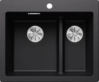 Blanco 525955, Blanco Pleon 6 Split Silgranit PuraDur schwarz o.AF.