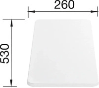 Blanco 217611, Blanco Schneidbrett aus wei&szlig;em Kunststoff