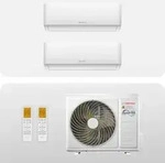 Hantech Multisplit Klimaanlage 2 x 9.000 BTU (2,6kW) - WiFi - H-Pro
