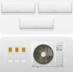 Hantech Multisplit Klimaanlage 3 x 9.000 BTU (2,6kW) - WiFi - HPro