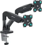 Tischhalterung f&uuml;r zwei Monitore 13"-32" max 10 kg, Neigbar-schwenkbar, mit
