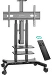 Motorisierter Mobiler TV-St&auml;nder 50"-86", max. 105,9 kg, Schwarz TS1881E