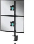 Tischhalterung f&uuml;r zwei Monitore 13"-34" max 8 kg, Neigbar-schwenkbar, mit