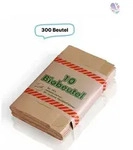 Papier M&uuml;llbeutel, 300Stk, ca. 10 Liter, kompostierbar, braun, 34x20cm
