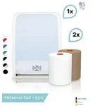 SET: Handtuchrollenspender SENSOR, ber&uuml;hrungslos, Blanc Cosmos versch.Farben+...